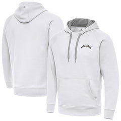 NFL Los Angeles Chargers Antigua Brushed Carbon Victory Pullover Hoodie