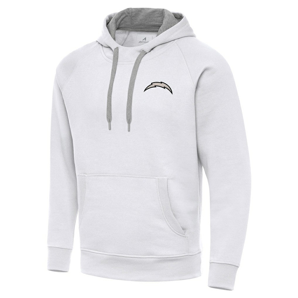 NFL Los Angeles Chargers Antigua Brushed Carbon Victory Pullover Hoodie