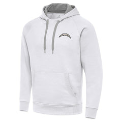 NFL Los Angeles Chargers Antigua Brushed Carbon Victory Pullover Hoodie