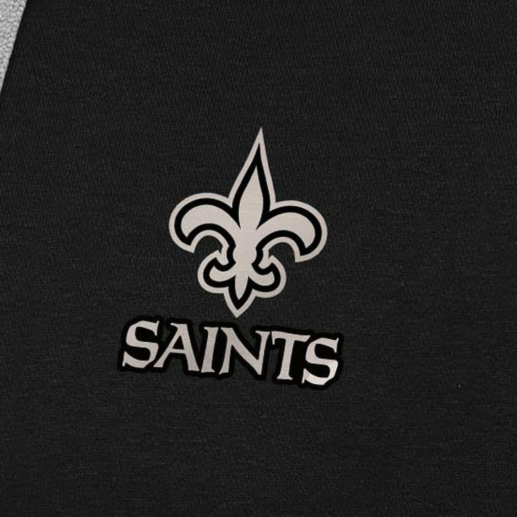 NFL New Orleans Saints Antigua Brushed Carbon Victory Pullover Hoodie