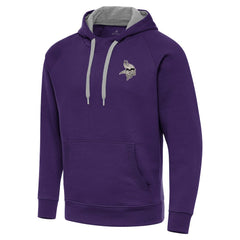 NFL Minnesota Vikings Antigua Brushed Carbon Victory Pullover Hoodie