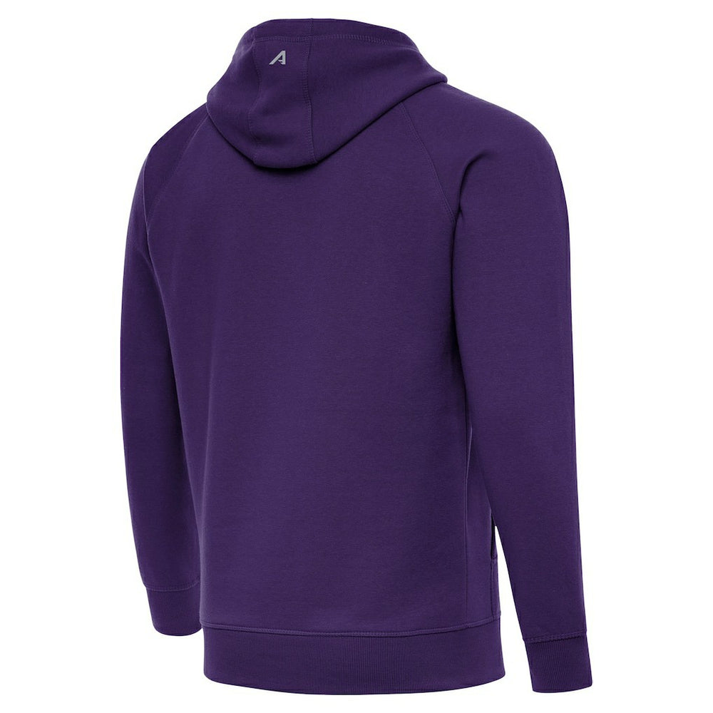 NFL Minnesota Vikings Antigua Brushed Carbon Victory Pullover Hoodie