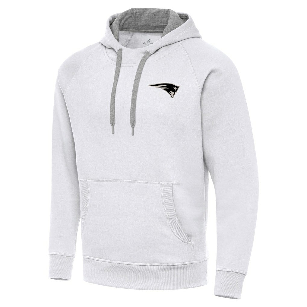 NFL New England Patriots Antigua Brushed Carbon Victory Pullover Hoodie