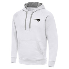 NFL New England Patriots Antigua Brushed Carbon Victory Pullover Hoodie
