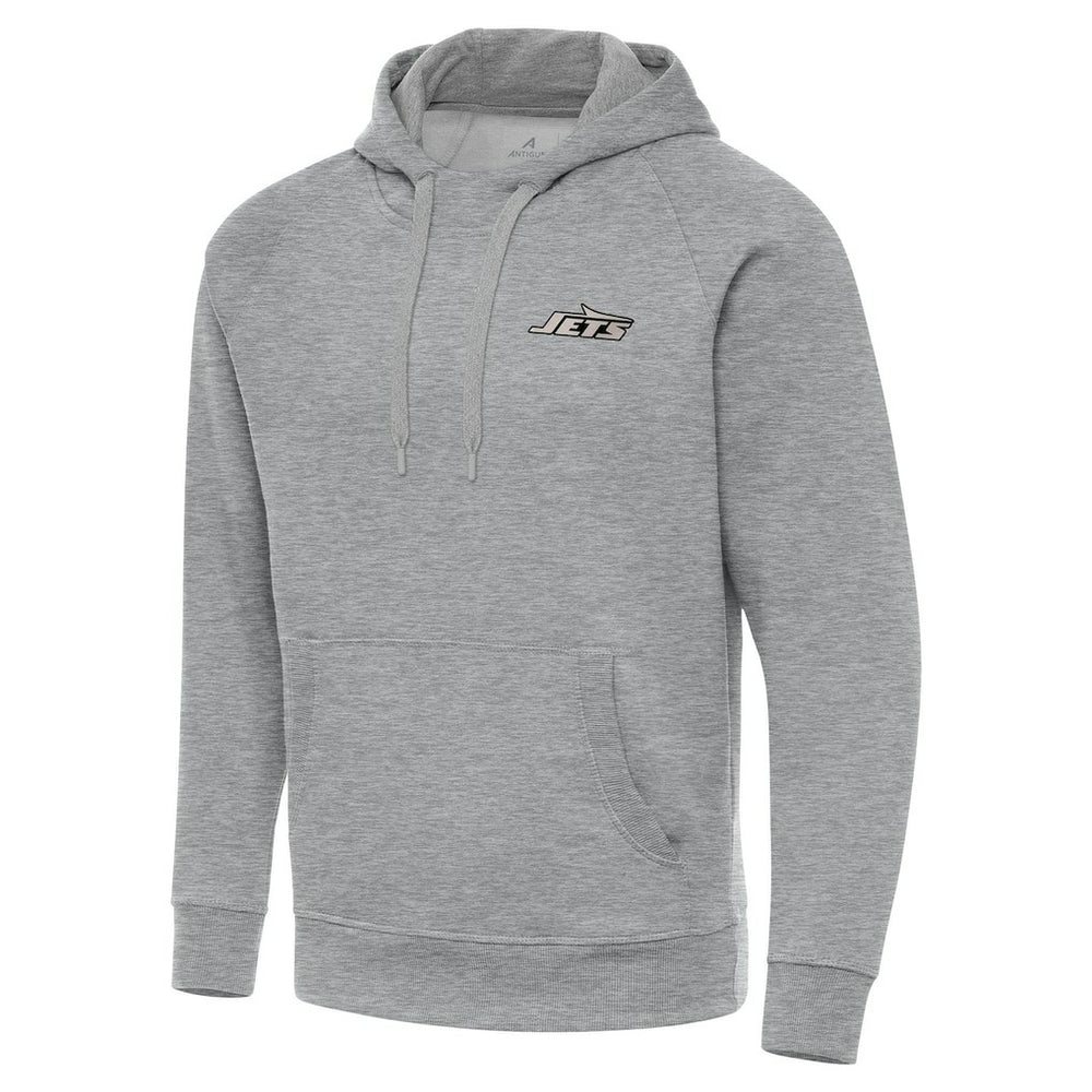 NFL New York Jets Antigua Brushed Carbon Victory Pullover Hoodie