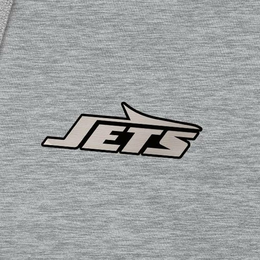 NFL New York Jets Antigua Brushed Carbon Victory Pullover Hoodie