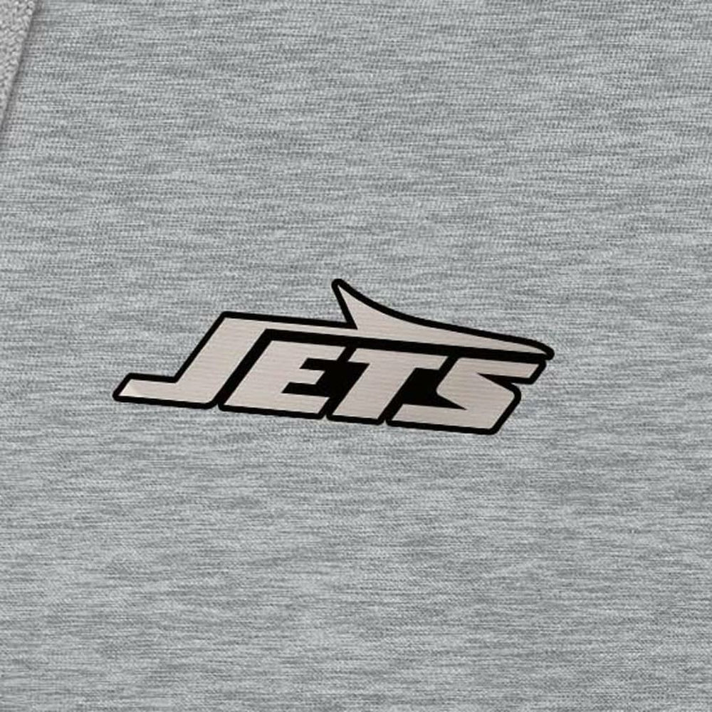 NFL New York Jets Antigua Brushed Carbon Victory Pullover Hoodie