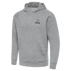 NFL New Orleans Saints Antigua Brushed Carbon Victory Pullover Hoodie