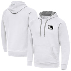 NFL New York Giants Antigua Brushed Carbon Victory Pullover Hoodie