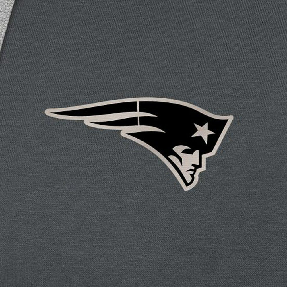 NFL New England Patriots Antigua Brushed Carbon Victory Pullover Hoodie
