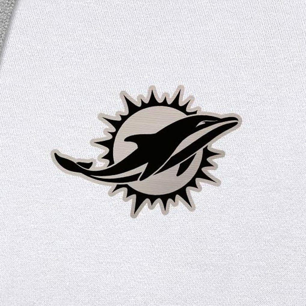 NFL Miami Dolphins Antigua Brushed Carbon Victory Pullover Hoodie
