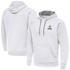 NFL New Orleans Saints Antigua Brushed Carbon Victory Pullover Hoodie