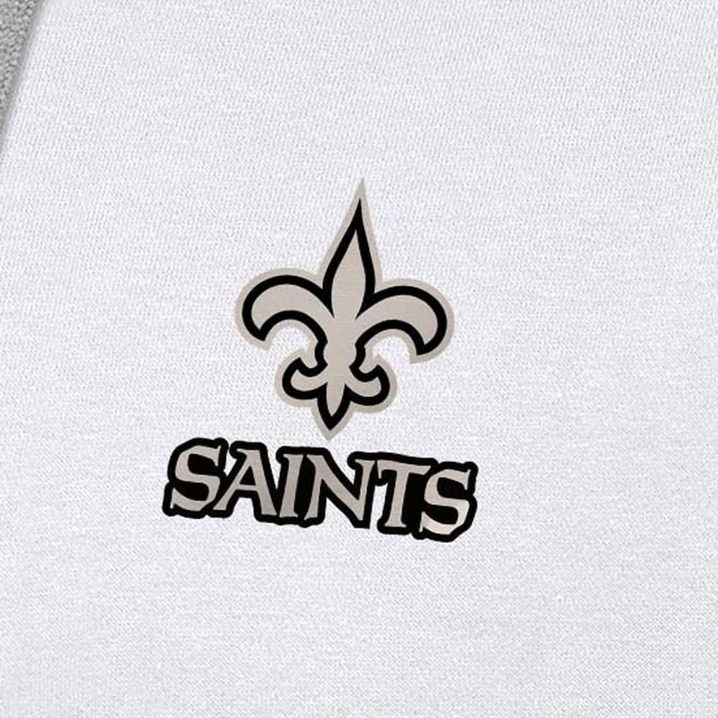 NFL New Orleans Saints Antigua Brushed Carbon Victory Pullover Hoodie