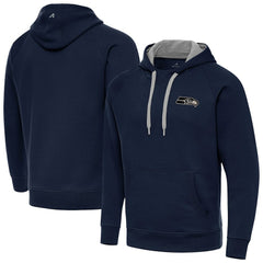 NFL Seattle Seahawks Antigua Brushed Carbon Victory Pullover Hoodie