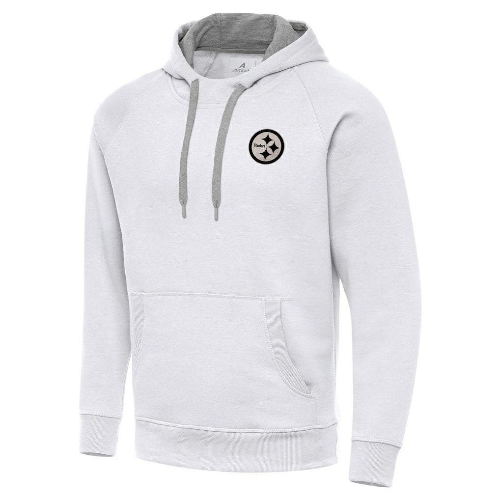 NFL Pittsburgh Steelers Antigua Brushed Carbon Victory Pullover Hoodie