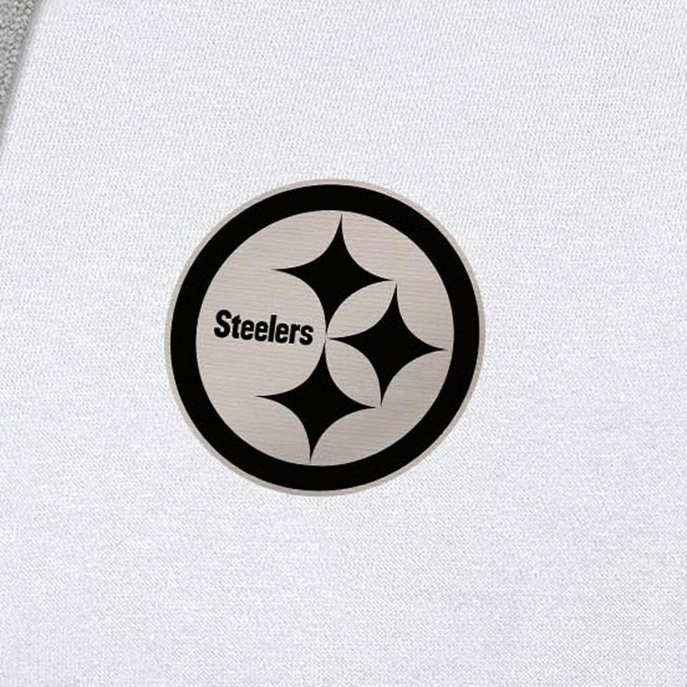NFL Pittsburgh Steelers Antigua Brushed Carbon Victory Pullover Hoodie