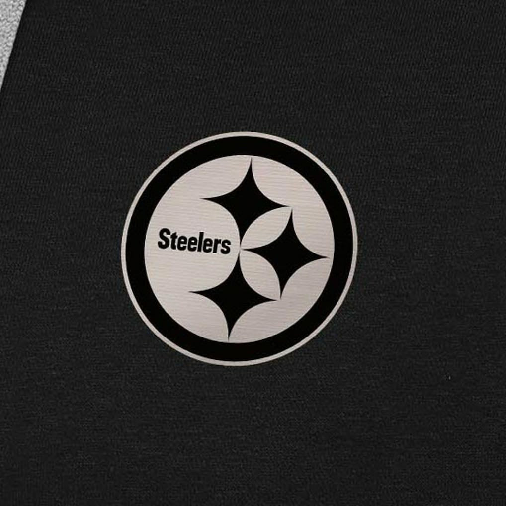 NFL Pittsburgh Steelers Antigua Brushed Carbon Victory Pullover Hoodie
