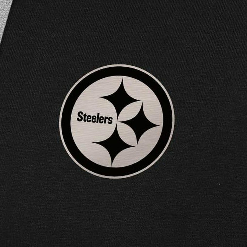 NFL Pittsburgh Steelers Antigua Brushed Carbon Victory Pullover Hoodie