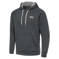 NFL Washington Commanders Antigua Brushed Carbon Victory Pullover Hoodie