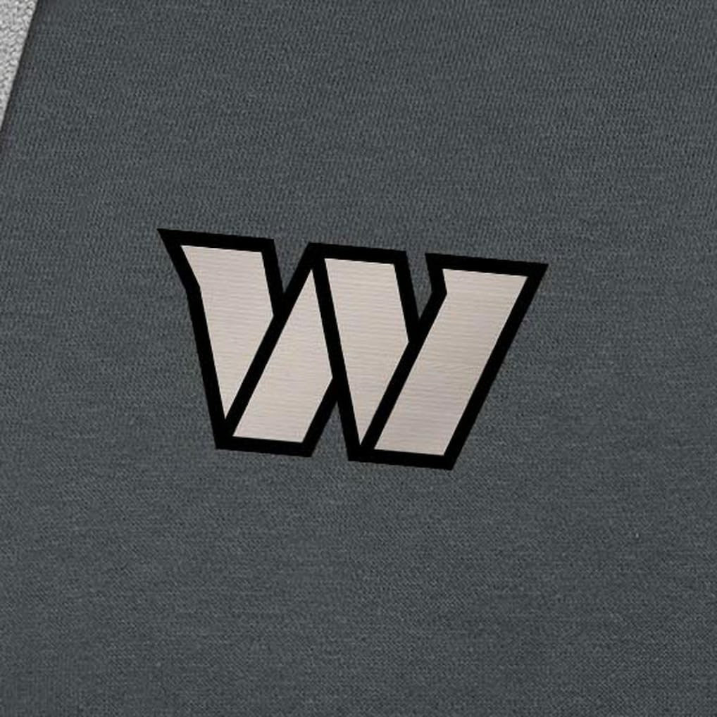 NFL Washington Commanders Antigua Brushed Carbon Victory Pullover Hoodie