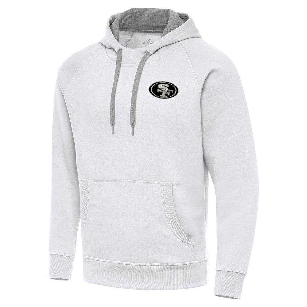 NFL San Francisco 49ers Antigua Brushed Carbon Victory Pullover Hoodie