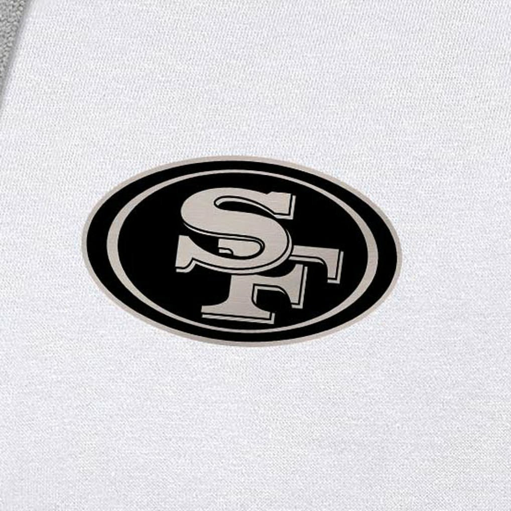 NFL San Francisco 49ers Antigua Brushed Carbon Victory Pullover Hoodie