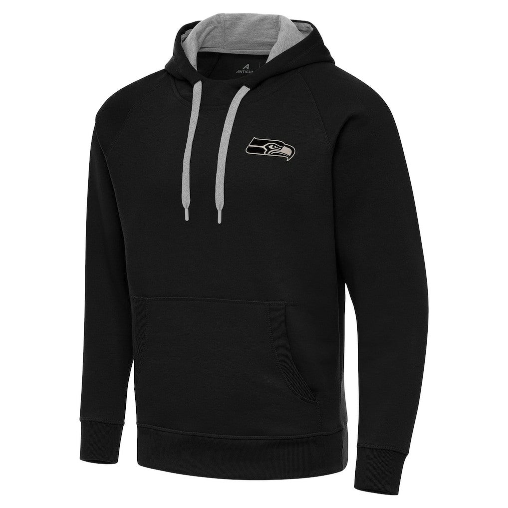 NFL Seattle Seahawks Antigua Brushed Carbon Victory Pullover Hoodie