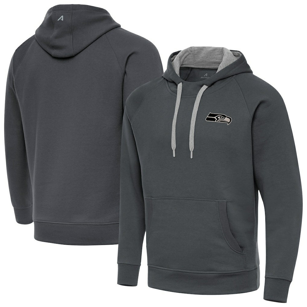 NFL Seattle Seahawks Antigua Brushed Carbon Victory Pullover Hoodie