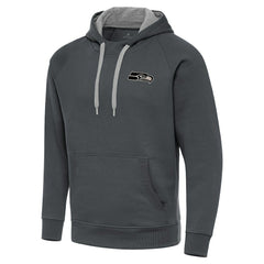 NFL Seattle Seahawks Antigua Brushed Carbon Victory Pullover Hoodie