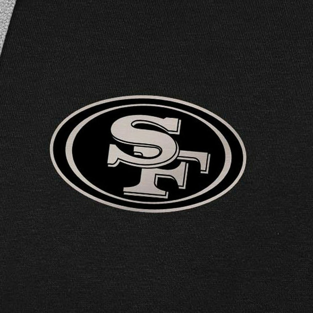 NFL San Francisco 49ers Antigua Brushed Carbon Victory Pullover Hoodie