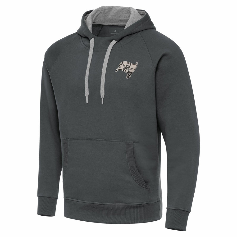 NFL Tampa Bay Buccaneers Antigua Brushed Carbon Victory Pullover Hoodie