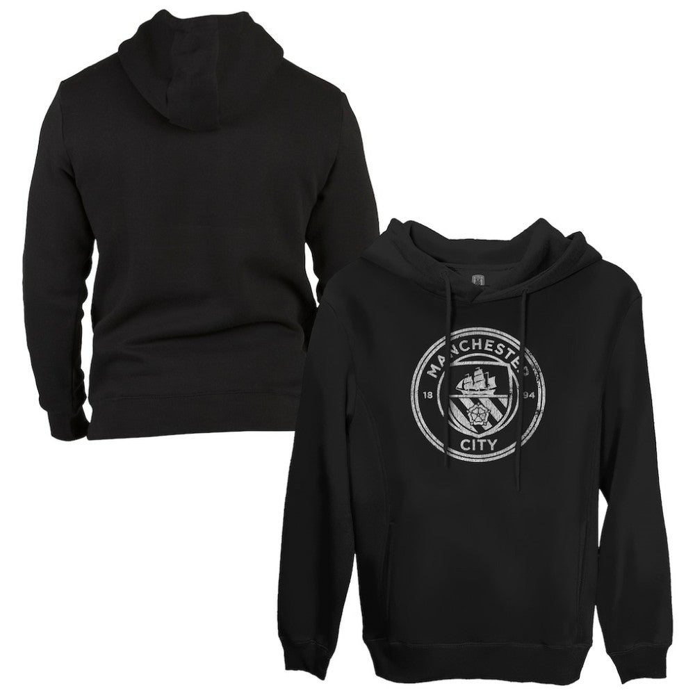 Manchester City 1863FC Monochrome Badge Fleece Pullover Hoodie / Soccer Outlet