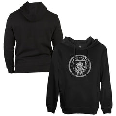 Manchester City 1863FC Monochrome Badge Fleece Pullover Hoodie / Soccer Outlet