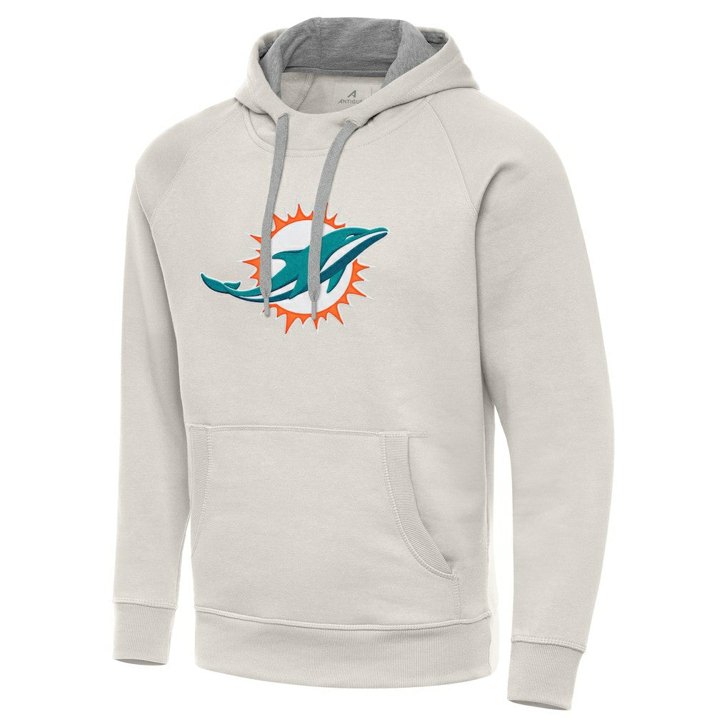 NFL Miami Dolphins Antigua Victory Raglan Pullover Hoodie