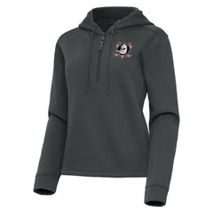 Anaheim Ducks Antigua Women's Contemporary Quarter-Zip Hoodie