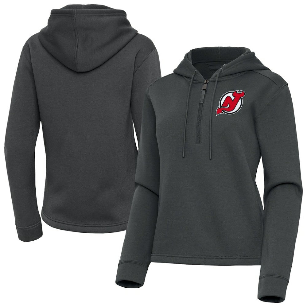 New Jersey Devils Antigua Women's Contemporary Quarter-Zip Hoodie