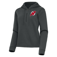 New Jersey Devils Antigua Women's Contemporary Quarter-Zip Hoodie