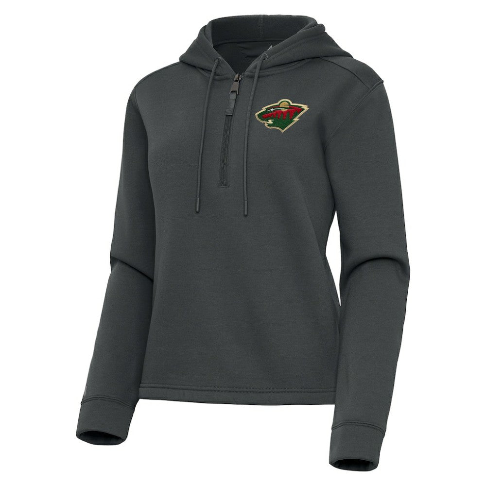 Minnesota Wild Antigua Women's Contemporary Quarter-Zip Hoodie