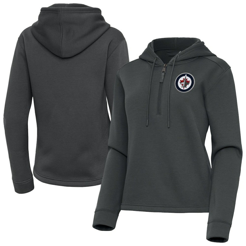 Winnipeg Jets Antigua Women's Contemporary Quarter-Zip Hoodie