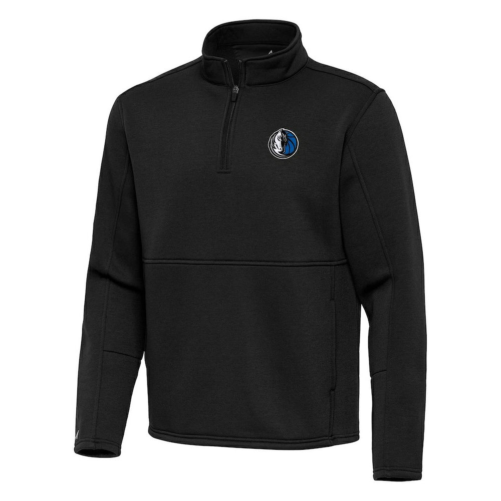 Dallas Mavericks Antigua Twist Quarter-Zip Pullover Top - Black for sale
