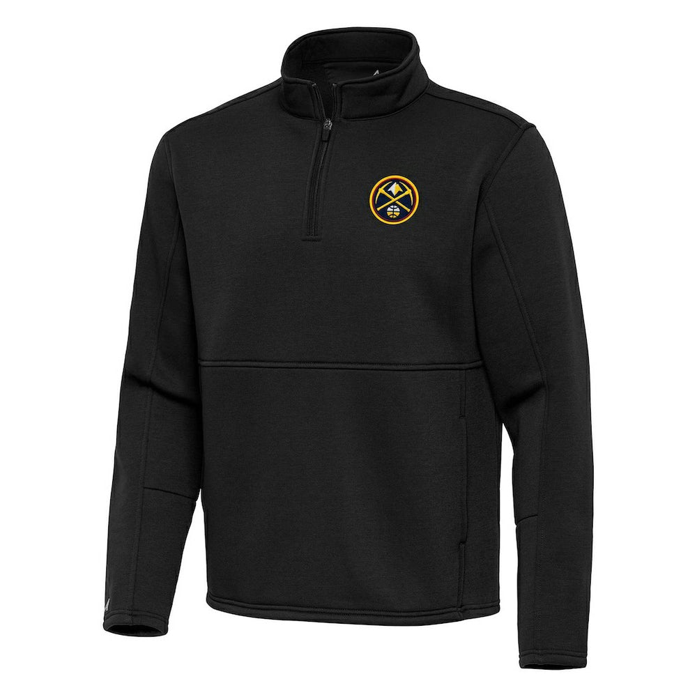 Denver Nuggets Antigua Twist Quarter-Zip Pullover Top - Black online