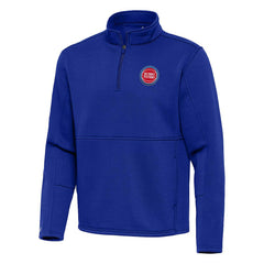 Detroit Pistons Antigua Twist Quarter-Zip Pullover Top - Blue for sale
