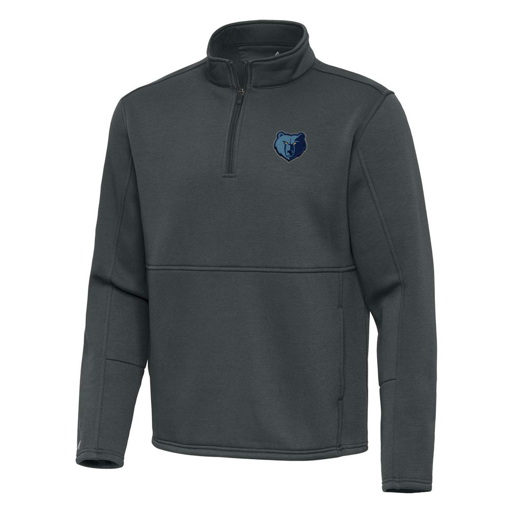Memphis Grizzlies Antigua Twist Quarter-Zip Pullover Top - Pewter shop