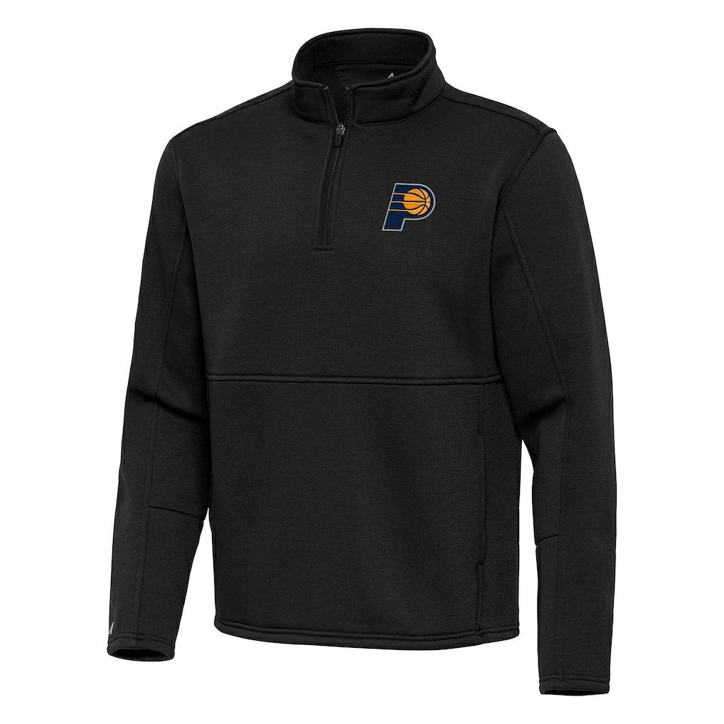 Indiana Pacers Antigua Twist Quarter-Zip Pullover Top - Black on sale