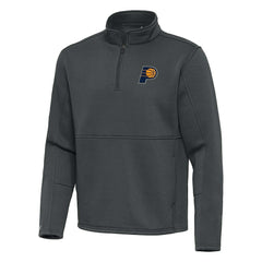 Indiana Pacers Antigua Twist Quarter-Zip Pullover Top - Pewter cheap