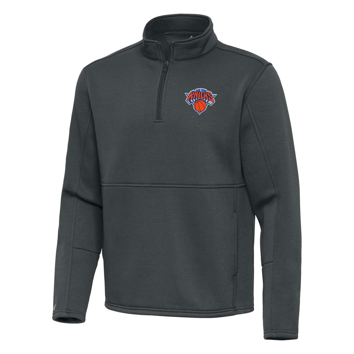 New York Knicks Antigua Twist Quarter-Zip Pullover Top - Pewter shop