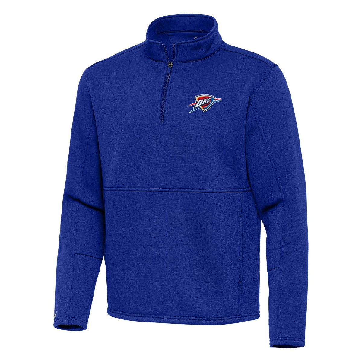 Oklahoma City Thunder Antigua Twist Quarter-Zip Pullover Top - Blue sale
