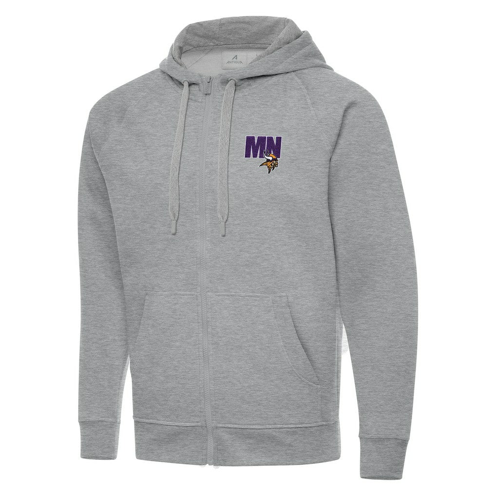 NFL Minnesota Vikings Men's  Antigua Victory Full-Zip Hoodie