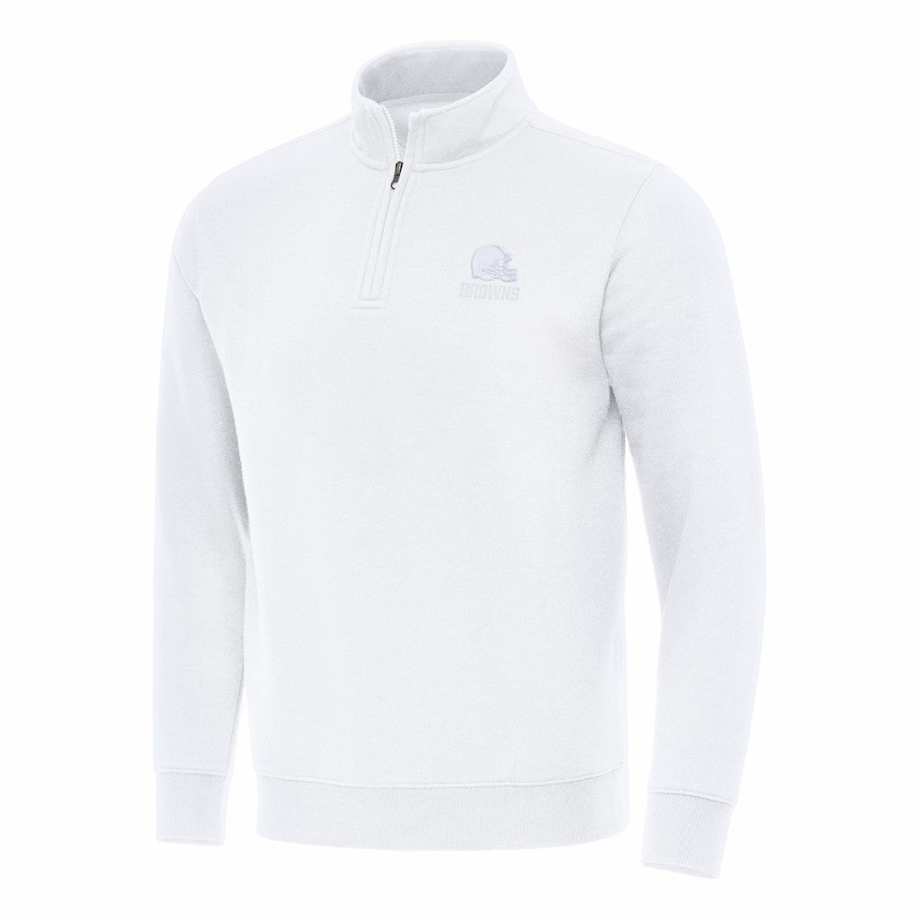 NFL Cleveland Browns Antigua Victory Quarter-Zip Top