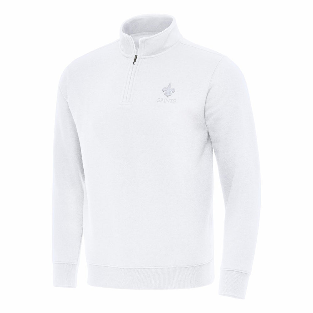 NFL New Orleans Saints Antigua Victory Quarter-Zip Top